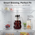 Wave Cold Brew Coffee Maker, 68 oz Glass Pitcher with Filter & Lid - Image 3