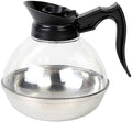 Soro Essentials- 64 oz. Stainless Steel Coffee Pot Decanter with Black Plastic Handle- Coffee Carafe Replacement Coffee Pot Decanter Easy Pour Perfect for Cafes Home and Restaurant by Soro+Essentials