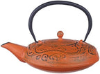 M.V. Trading T7041OR Cast Iron Teapot Felicity, 40-Ounce, Orange Dragon by MVTrading