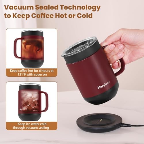 Happiness Self-Heating Coffee Mug,16oz Temperature Control Smart Cup - Image 6