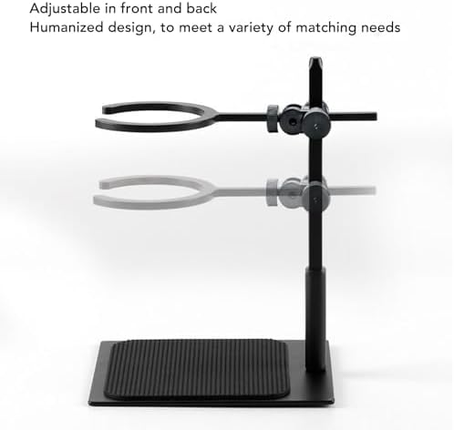 Coffee Dripper Set Pour Over Coffee Dripper Stand Multipurpose Double Layer Station with Glass Pot Black Cup Filter Cup for Making - Image 7