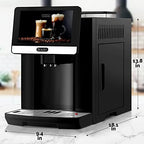 Zulay Magia Fully Automatic Espresso Machine With Grinder - 19 Customizable Coffee Options - Auto-Cleaning For Easy Maintenance - Milk-Foam System For Latte, Cappuccino, Macchiato - OG Silver - Image 6