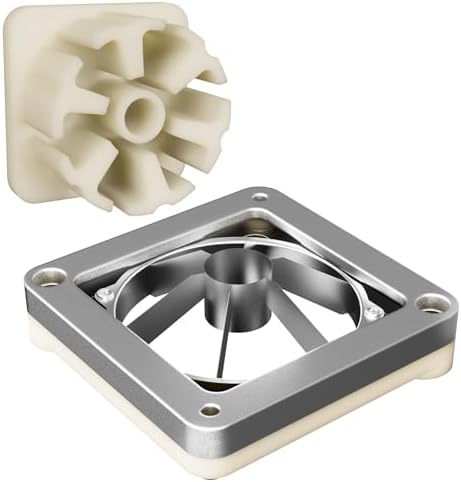 6 Wedge Slices Replacement Chopper Blade, 420j2 Stainless Steel Interchangeable Blade & Pusher Block Set for Commercial Vegetable Dicer Fruit Cutter by BotaBay