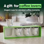 Kalmateh Heat Resistant Espresso Cups Set of 4 – Double Wall Insulated Stainless Steel Espresso Cup Set – Unbreakable 2.7oz / 80ml Demitasse Coffee Cups - Image 6