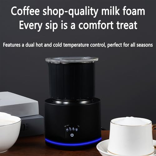 430ML Automatic Coffee Frother, Electric Milk Frother with Maximum RPM Up To 6000 RPM & Heating Temperature 60°C ± 5°C, Dual Hot & Cold Control Design - Image 2