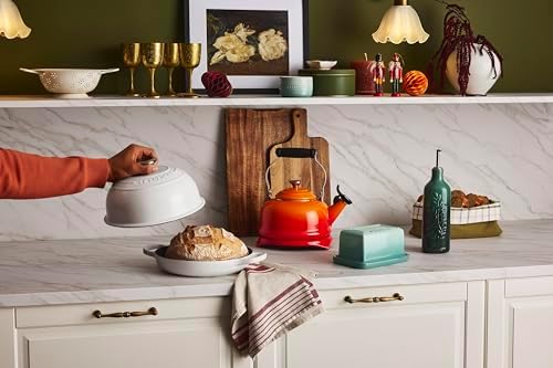Le Creuset Enamel On Steel Whistling Tea Kettle, 1.7 qt., Flame - Image 5