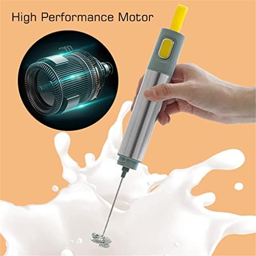 Milk Frother Electric Foamer Handheld Stainless Steel Coffee Tool Cappuccino Maker Hot Chocolate Stirrer Portable Blender - Image 2