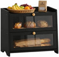 Bread Box for Kitchen Countertop Large Capacity with Top Storage Shelf by Unknown