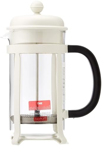 Bodum 34oz Java French Press Coffee Maker, High-Heat Borosilicate Glass, White - Made in Portugal - Image 4