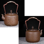 Cast Iron Tetsubin Teapot Cast Iron Tea Kettle for Loose Leaf Tea, Japanese Small Vintage Heat Resistant Tea Maker for Party Office Home-1.3 L/107 - Image 2