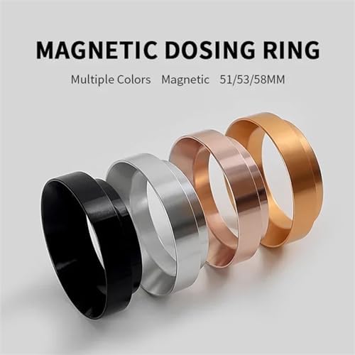 Coffee Dosing Ring Magnetic for Espresso Accessories Barista Funnel Tool Coffeeware 51MM 53MM 58MM Dosing Funnel 54mm(Sliver 51mm) - Image 6