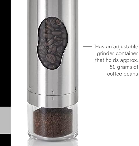 AdHoc Mrs. Bean Stainless Steel Coffee Grinder, Stainless Steel - Image 6