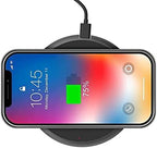 BoxWave Charger Compatible with TOZO T12 - HottieMug with Wireless PowerDisc Charger (15W), Qi Mug Warmer Coffee Desktop - Jet Black - Image 4