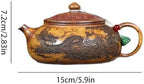 Tea Kettle Chinese Purple Clay Pot Handmade Raw Ore Firewood-fired Teapot Ceramic Tea Infuser - Image 2