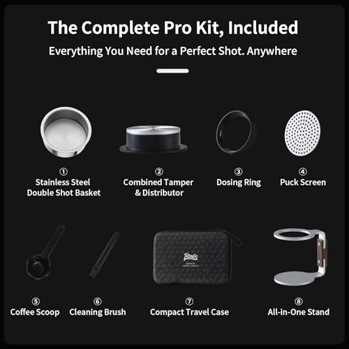 Bincoo Portable Electric Espresso Machine with Stand, Self-Heating, 20 Bar Car Coffee Maker Double Shot Travel Coffee Machine for Camping, Travel, RV, Hiking, Office, H1pro - Image 2