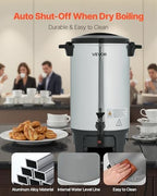VEVOR Commercial Coffee Urn, 40 Cup 6 L Hot Beverage Dispenser with Dripless Faucet, Quick-Brewing Commercial Coffee Maker, Automatic Temperature Control, for Catering, Party, Church & Restaurant - Image 6