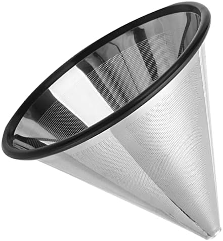 Coffee Filters Reusable Coffee Filter Stainless Steel Cone Dual Filter Dripper Tea Filter Funnel Mesh Coffee Filters - Image 5