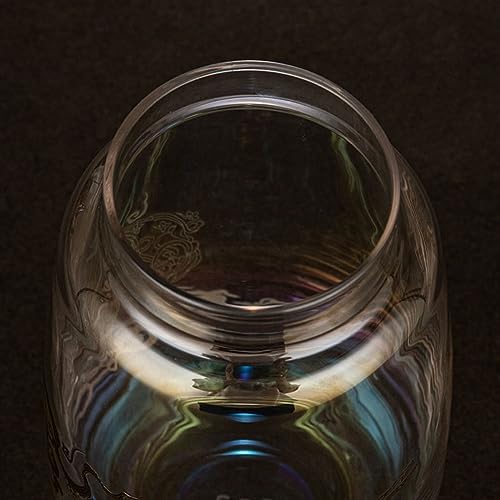 Tea Tin Loose Leaf Tea Canister Household Storage Jar Glass Empty Jar Wooden Lid Tea Storage Sealed Jar Loose Tea Storage Containers - Image 4