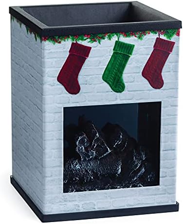 Candle Warmers ETC. Illumination Fragrance Warmer- Light-Up Warmer for Warming Scented Candle Wax Melts and Tarts or to Freshen Room, White Brick Holiday - Image 2