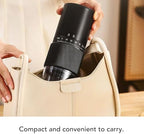 Portable Electric Coffee Grinder, Adjustable Ceramic Conical Burr USB Rechargeable for Home Travel Camping Office - Image 3