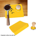 Coffee Powder Press Tool Set, Flat Base Hammer with Non Slip Silicone Tamper Mat and Slot, Wooden Handle, for Home and Office Barista Coffee Making (58mm / 2.28in Tamper) - Image 5
