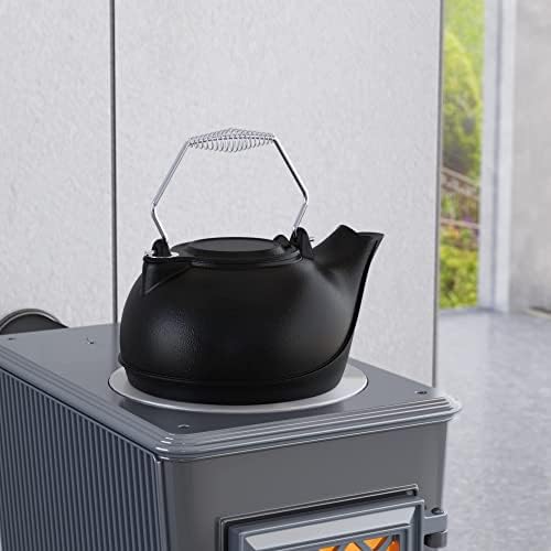 Fire Beauty Humidifying Iron Kettle，Stove Humidifier，Wood Stove Kettle，Cast Iron，Chrome handle - Image 3