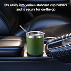 Volhoply 30oz Insulated Tumbler with Lid and Straw, Double Wall Inner & Outer 304 Stainless Steel Tumblers Bulk, Powder Coated Coffee Cup for Office, Home, Travel (Army Green,4 Pack) - Image 6