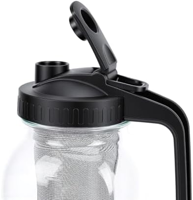 ASHATA 64oz Glass Cold Brew Coffee Maker, LeakProof Lid - Image 7