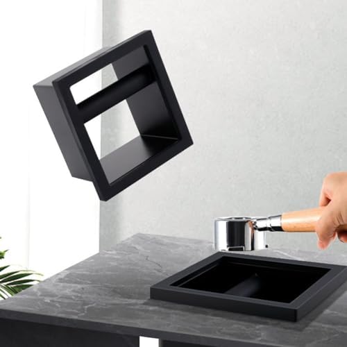 Bottomless Knock Box Chute, Stainless Steel Bottomless Espresso Coffee Knock Box Countertop Coffee Grounds Container for Home Cafe Restaurant Hotel - Image 2