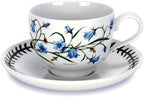 Portmeirion Botanic Garden Tea Cup and Saucer, Set of 6 Assorted Motifs - Image 4