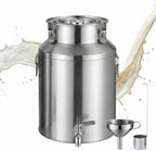 1.32-26.42Gal Stainless Steel Milk Can Bucket, Wine Pail Bucket with Spigot by Unknown