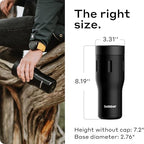 BOBBER - 16 Oz Vacuum Insulated Stainless Steel Portable Travel Coffee Mug With 100% Leakproof Locked Lid (Black Coffee) - Image 6