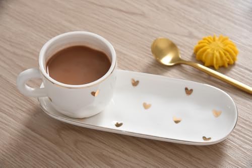 Pampa Bay Heart To Heart Set of 2 Espresso Cups & Saucers - Image 7