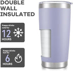 20 oz Tumbler with Lid Stainless Steel Insulated Tumblers Bulk Cups Mug - Image 3