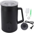 BRRNOO Electric Milk Frother 4 in 1 Warm and Cold Milk Foamer Steamer for Coffee Latte Cappuccino Hot Chocolate with 160ML Frothing 350ML Heating Capacity Non Stick Coating (US Plug 110V) by Enhancethequalityoflife