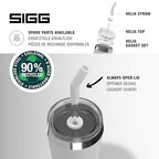 SIGG - Insulated Mug - Travel Mug Helia - With Durable Glass Straw & Cleaning Brush - Leakproof - BPA Free - 18/8 Stainless Steel - 15oz/20oz - Image 5