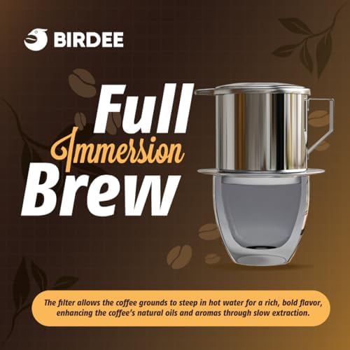 Birdee Vietnamese Coffee Dripper - Pack of 4 - Make up to 8oz Cup, Stainless Steel, Small Drip Filter, Durable, Dishwasher Safe, Home Use, Travel, Camping, Gift Sets - Image 6