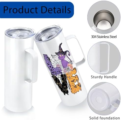 20 oz Sublimation Tumblers with Handle, 8 Pack - Image 7