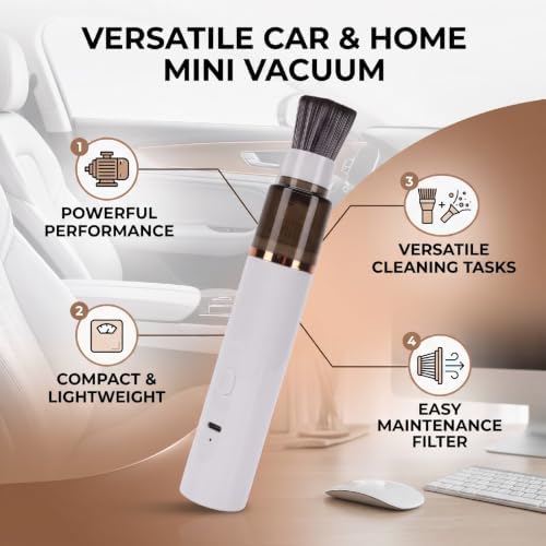 Fabater Coffee Grinder Vacuum Cleaner, 1300pa, 25W (White) - Image 3