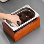 Coffee Knock Box with Quiet Silicone Bar for Coffee Bar Accessories - Image 4