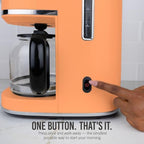Nostalgia Classic Retro 10 Cup Coffee Maker, Orange - Image 4