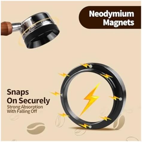 Espresso Dosing Funnel 8 Pcs 58mm Coffee Powder Ring, Machine Accessories - Image 3