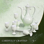 10 Pcs Porcelain Wine Cup,Baijiu Glass,Chinese Liquor Cup,Ceramic Wine Set - Image 2