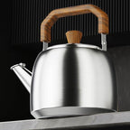 316 Stainless Steel Tea Kettle Whistling Teapot Stovetop Fast Boiling Whistling Tea Kettle For Stove Top(6l) One Color 5L - Image 6