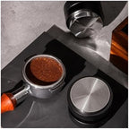 51 53 58.35mm Coffee Tamper Stainless Steel Adjustable Depth Calibrated Gravity Coffee Distributor Professional Barista Tools(58.35mm Gravity) - Image 5