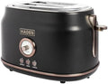 Haden Dorset 2 Slice Wide Slot Stainless Steel Bread Toaster, Black/Pewter by Unknown