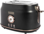 Haden Dorset 2 Slice Wide Slot Stainless Steel Bread Toaster, Black/Pewter by Unknown