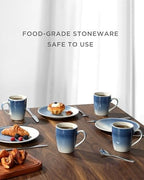 famiware Coffee Mugs Set, 13oz Mug Set of 8, Stoneware Cups with Handle - Image 4