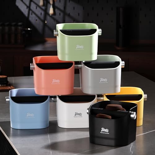 Bincoo Espresso Knock Box -1.2L(15 Cups) Knock Box, Barista Style Coffee Knock Box for Grounds with Removable Shock-Absorbent Knock Bar and Anti-Slip Base, Durable Espresso Accessories.Black - Image 2