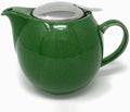 Zero Japan Bee House Round Teapot For One, 24 Oz - Ceramic Tea Pot with Stainless Steel Lid and Infuser, Smooth-Pour Spout (Crackle Green) by ZEROJAPAN